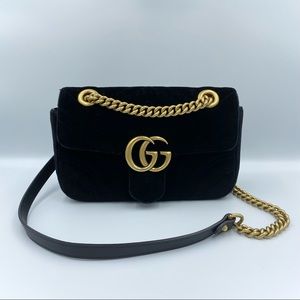 ‼️SOLD‼️ Gucci GG Marmont velvet mini matelassé shoulder bag